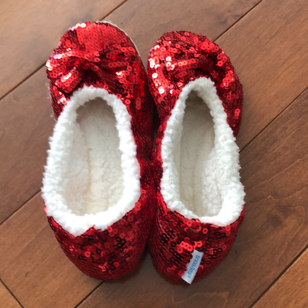 Red slippers!